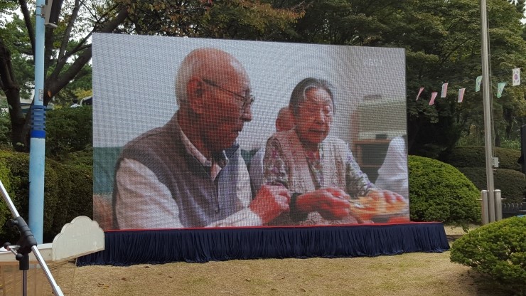 실외용 - 6.25참전제65주년기념식에 200인치 전광판 임대