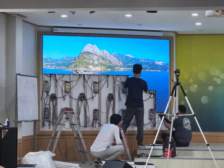 파주 교회전광판2.5mm 설치