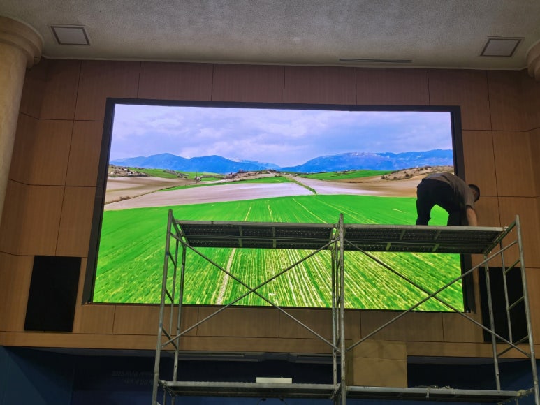 파주 교회전광판2.5mm 설치